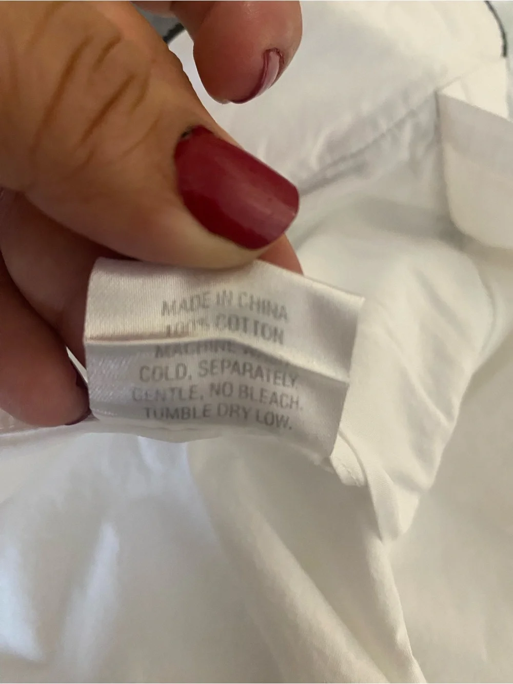 Crate & Barrel White Black Chandler Cotton Pillow Sham 26x26 in Minimalist Sleek